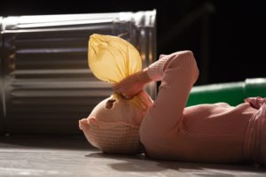 Performer Danielle Goldman in Pitkin Grove, 2018.