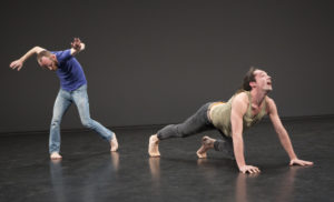 Performers Neal Beasley and Stuart Singer in Portrait Study, 2015.