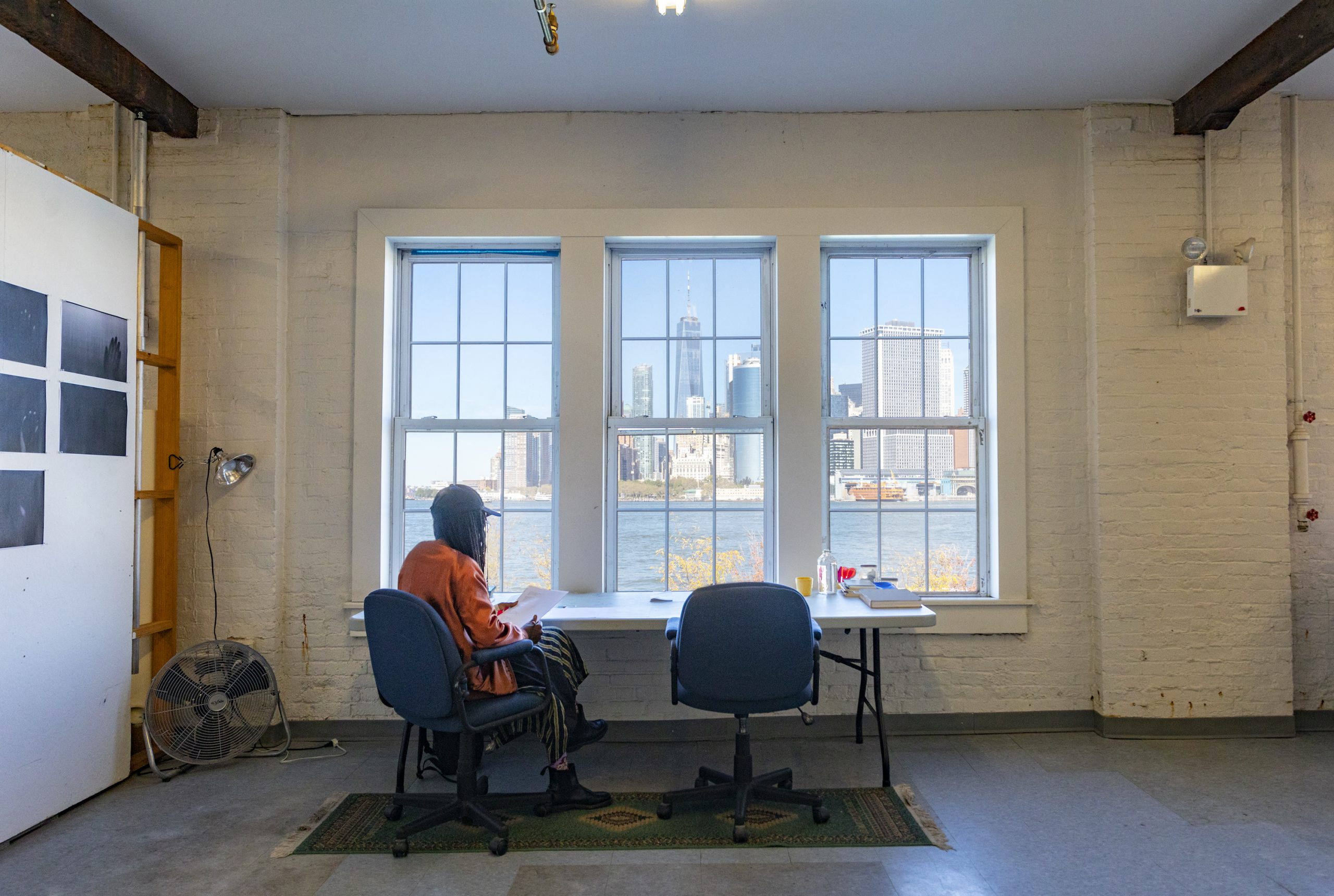LMCC Arts Center at Governors Island Asiya Wadud (Arts Center Residency 2019-2020) at LMCC's Arts Center at Governors Island. Photo by David Sundberg/Esto.
