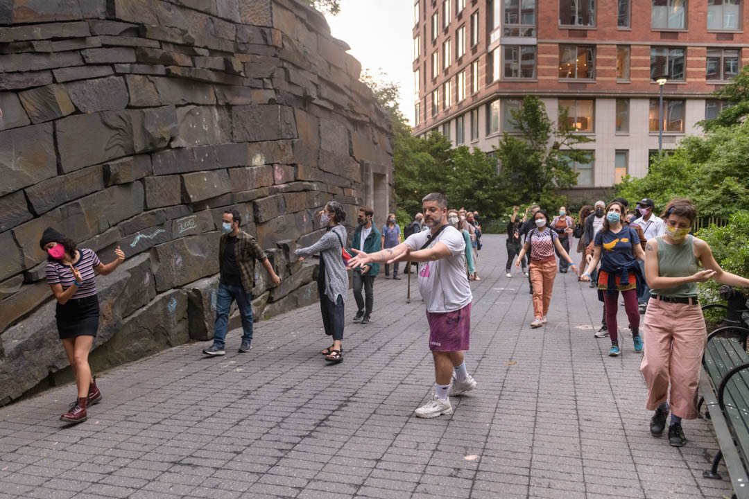 Processions with Miguel Gutierrez, River To River 2021. Photo by Ian Douglas.