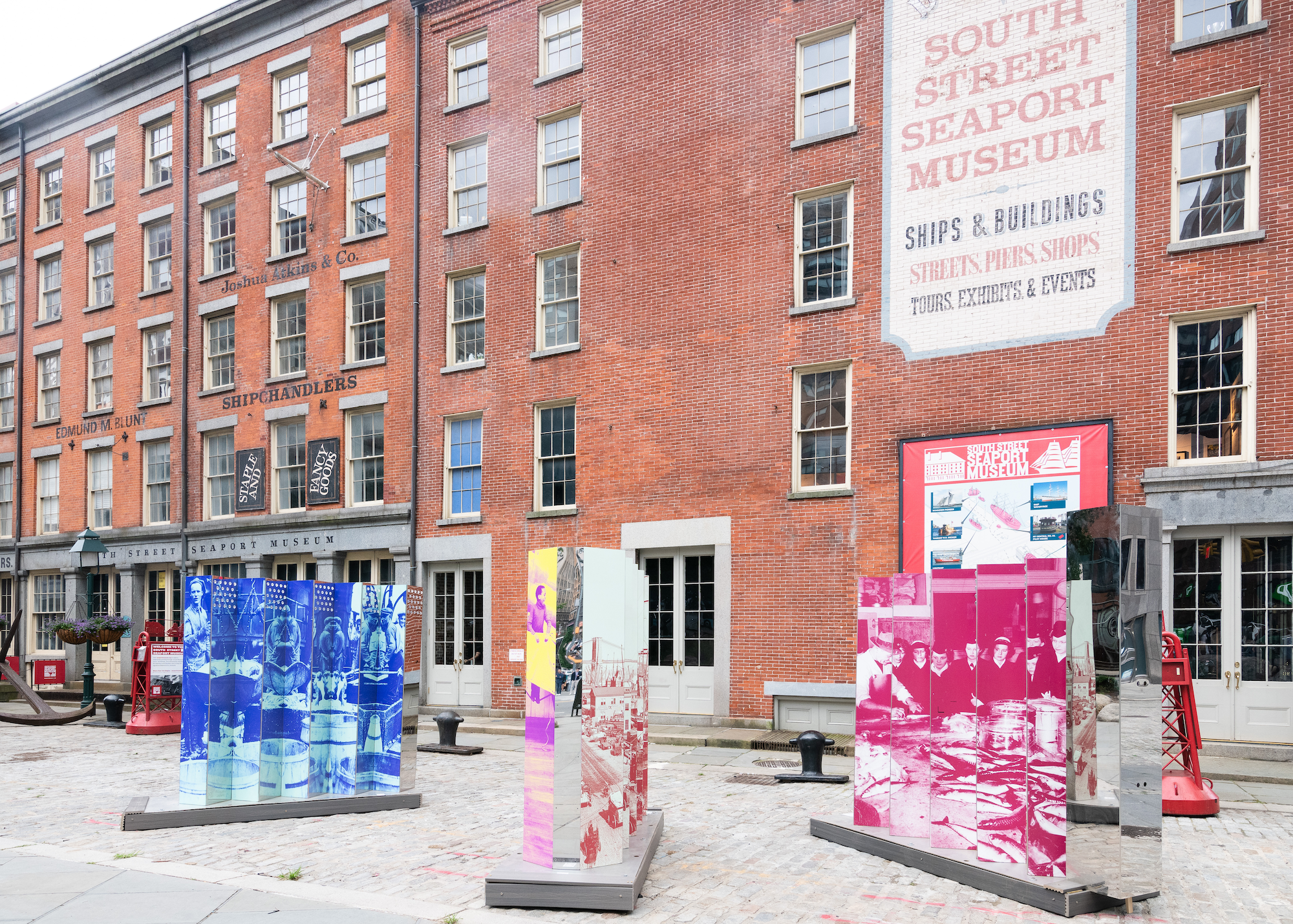Rose DeSiano, Lenticular Histories: South Street Seaport, photo by Ian Douglas