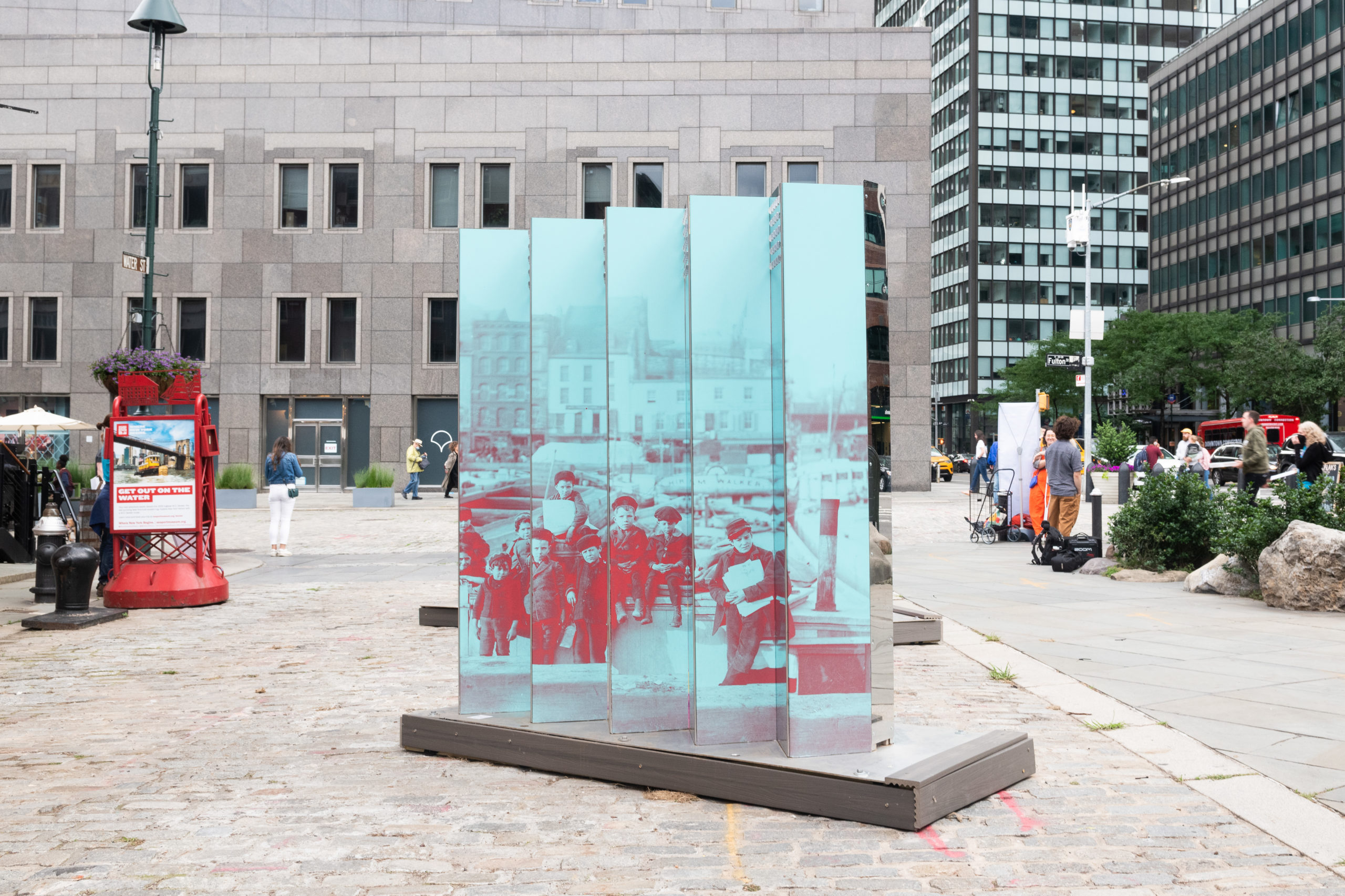 Rose DeSiano, Lenticular Histories: South Street Seaport, photo by Ian Douglas