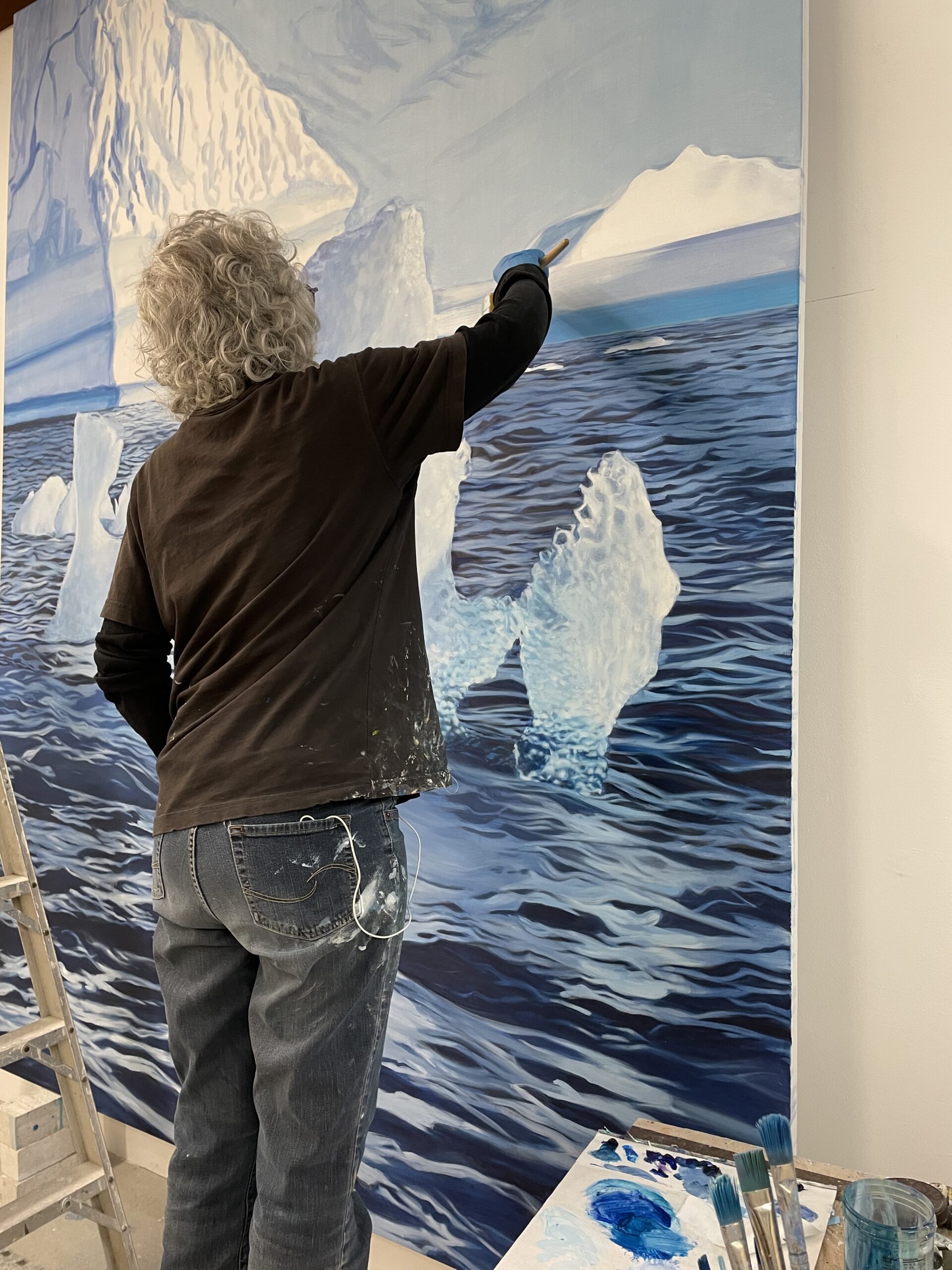 working on Melville Bay_photo credit Don Porcaro - Leslie Wayne