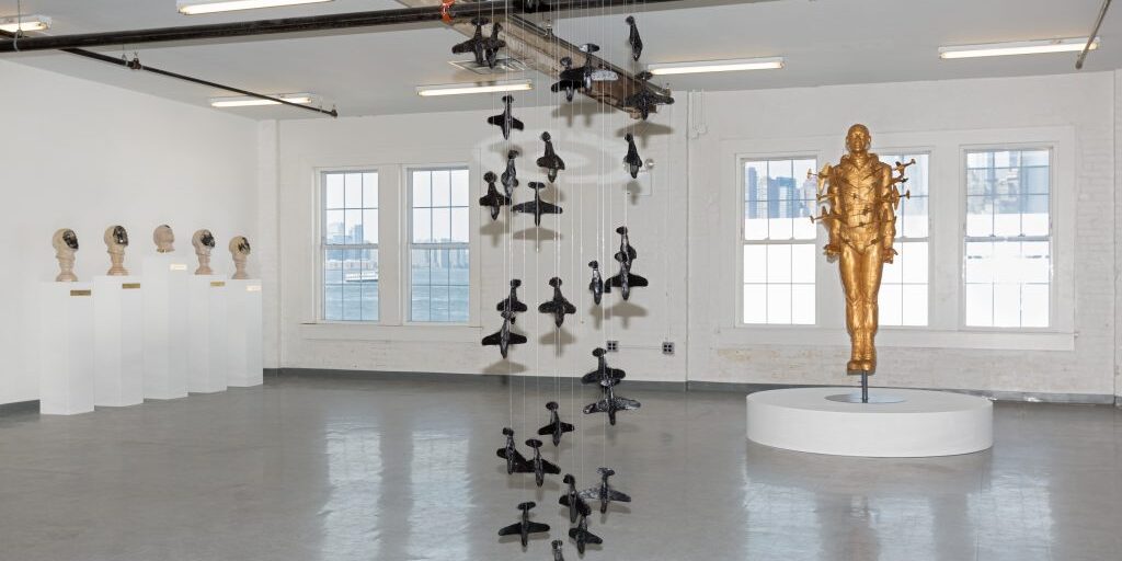 Michael Richards, "Winged" Exhibition at LMCC's Arts Center at Governors Island, 2016. Photo credit: Etienne Frossard.