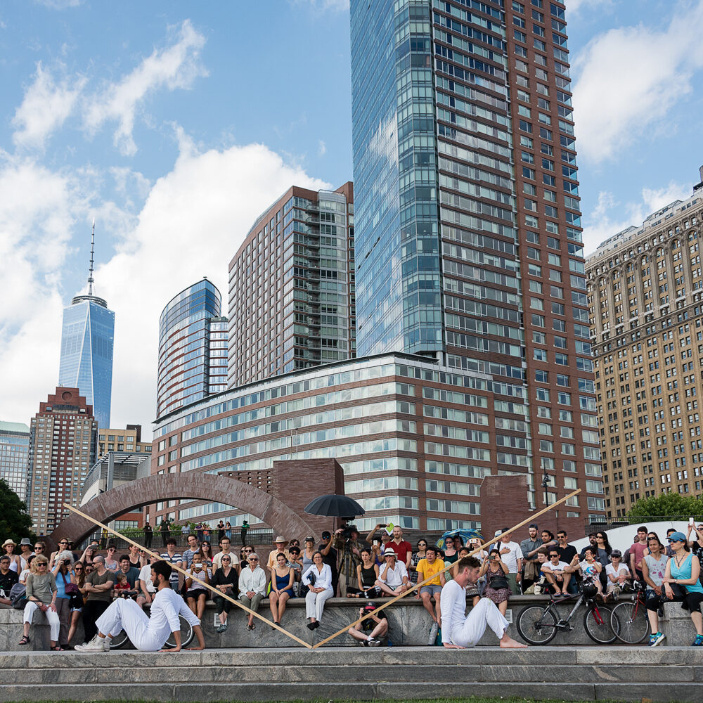 Trisha Brown Dance Company, "In Plain Site" at Wagner Park, River To River 2015. Photo credit: Darial Sneed.